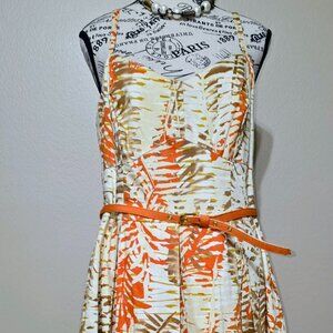 Julian Taylor Sleeveless Print Dress